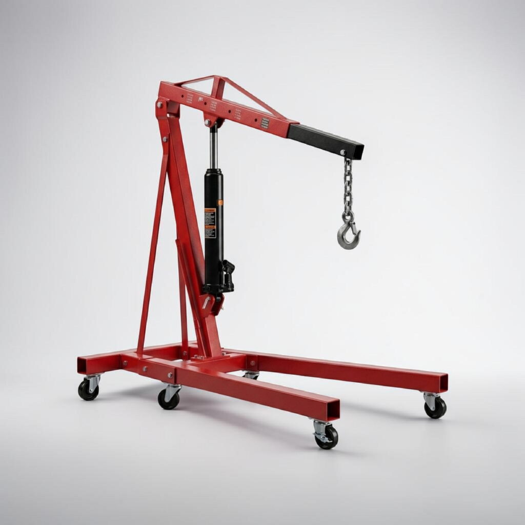 Grúa Hidráulica Plegable de 2 Toneladas (Pluma Elevadora de Motores)