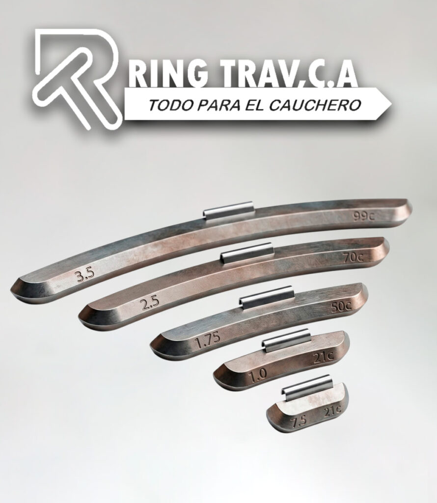 Contrapeso de Plomo con Grapa para Balanceo (Rin de Acero)