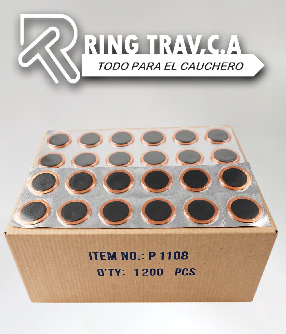 Parche P1108 para reparación de cauchos y cámaras vulcanizado en frío