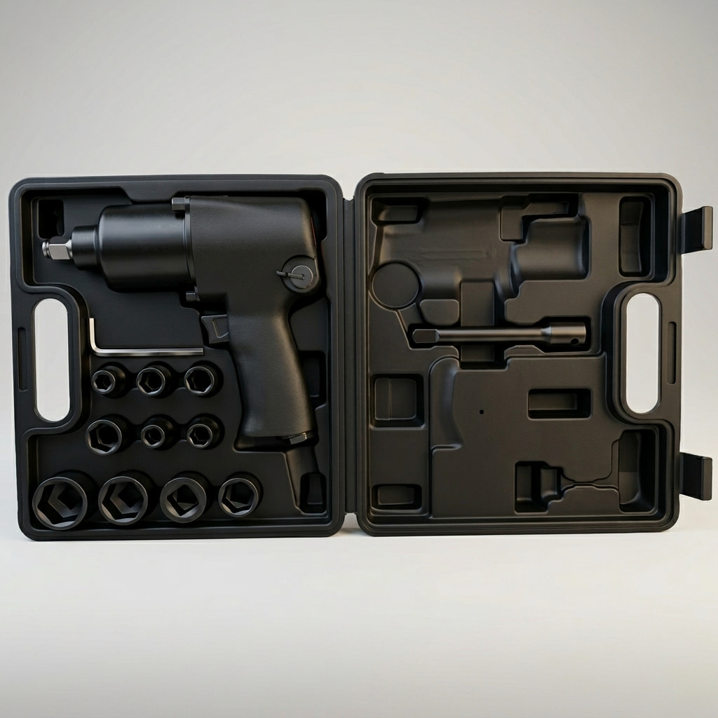 Set de Pistola de Impacto Neumática de 1/2" con 10 Dados