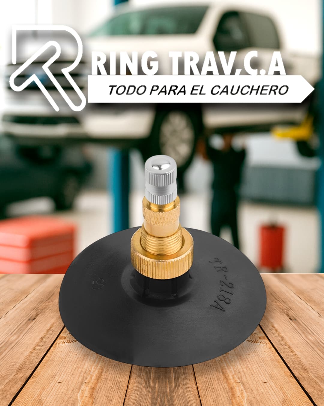 Válvula TR218A para cámara de tractor aire y agua